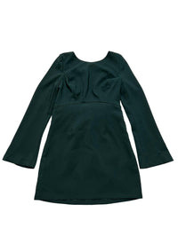 Lulus - Green Open Back Long Sleeve Mini Dress