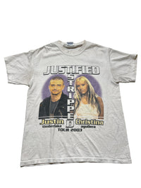 Justified - White Vintage Graphic T-shirt