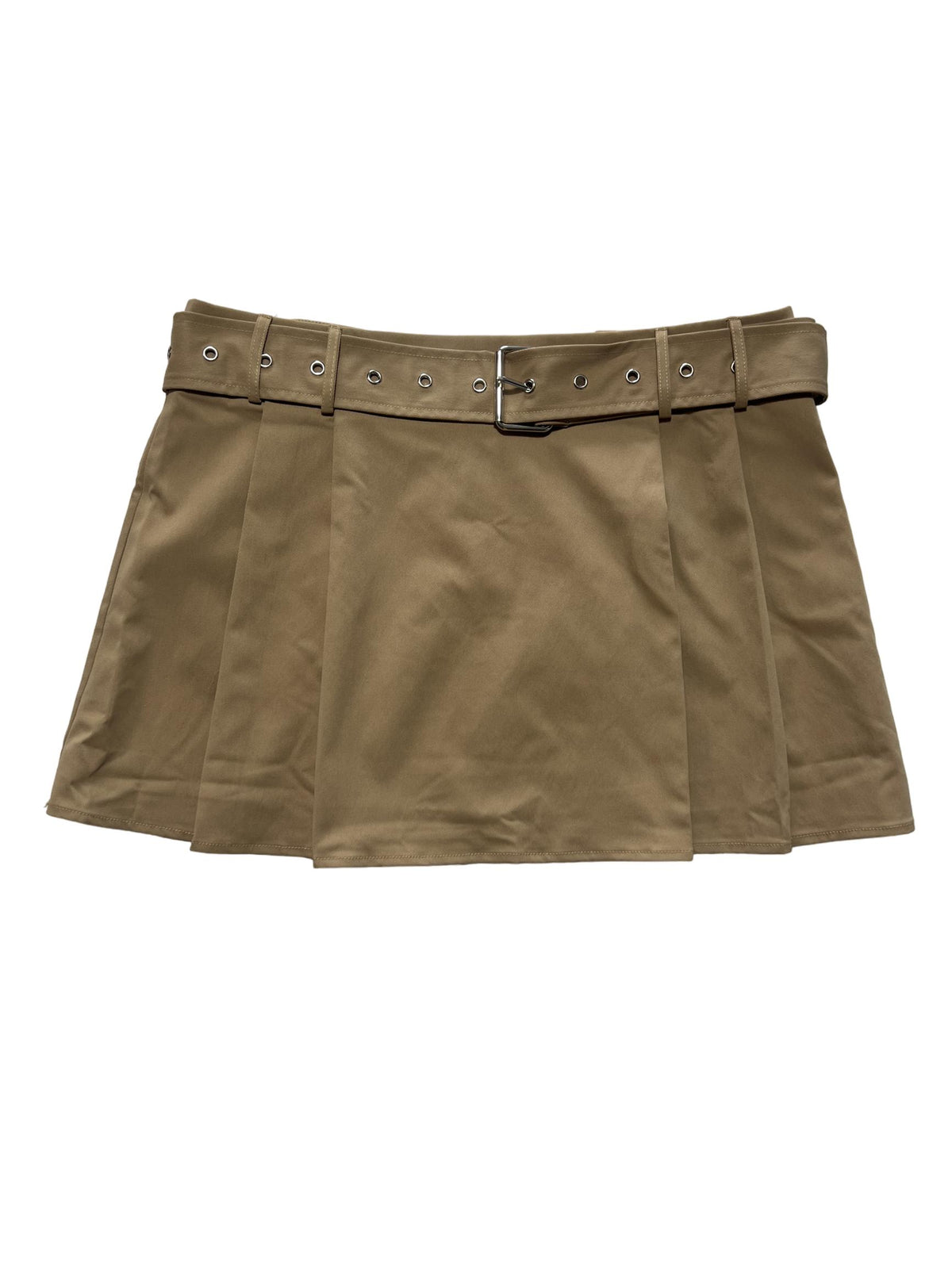 Princess Polly - Brown Pleated Mini Skirt