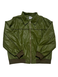 Princess Polly - Green Faux Leather Jacket