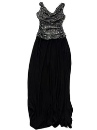 R&M Richards - Black Sparkle Maxi Dress