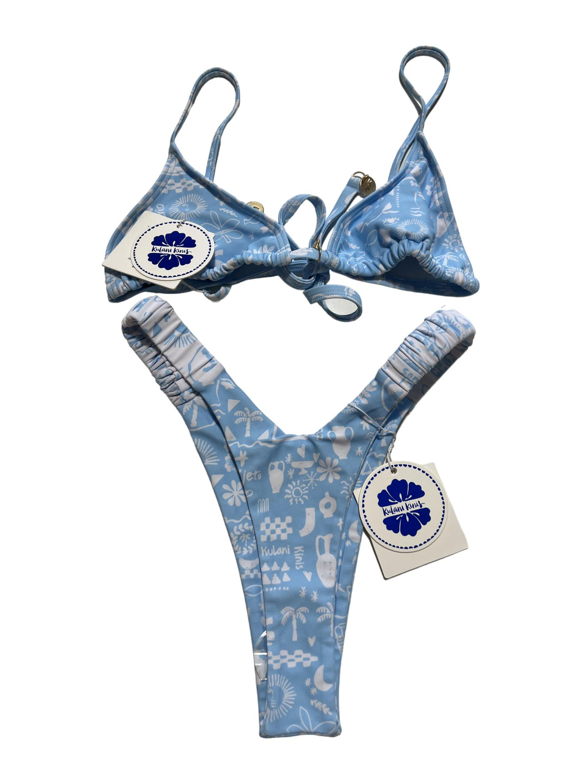 Kulani Kinis - Blue "Cloud Kisses" Bikini Set - NEW WITH TAGS