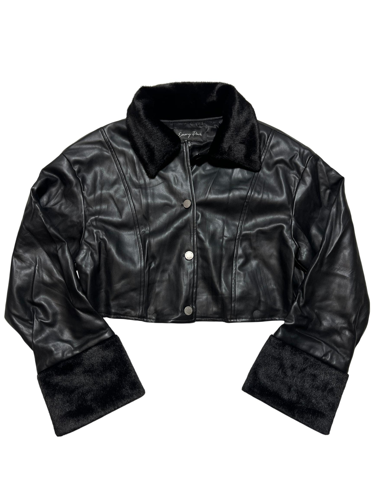 Emory Park - Black Fur Collar Jacket