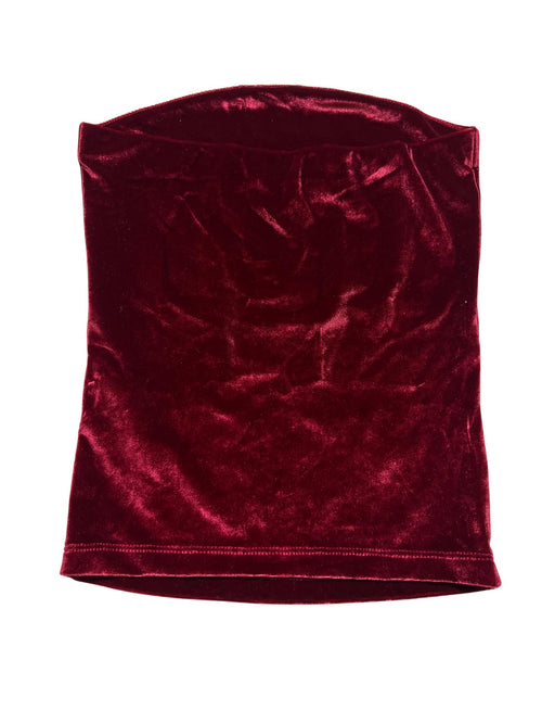 Nobody's Child - Red Velvet Crop Top - New With Tags