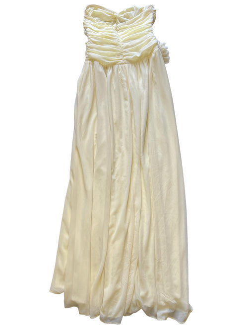 Hello Molly - Pastel Yellow Cutout Maxi Dress