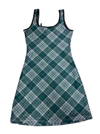 White Fox - Green Plaid Mini Dress