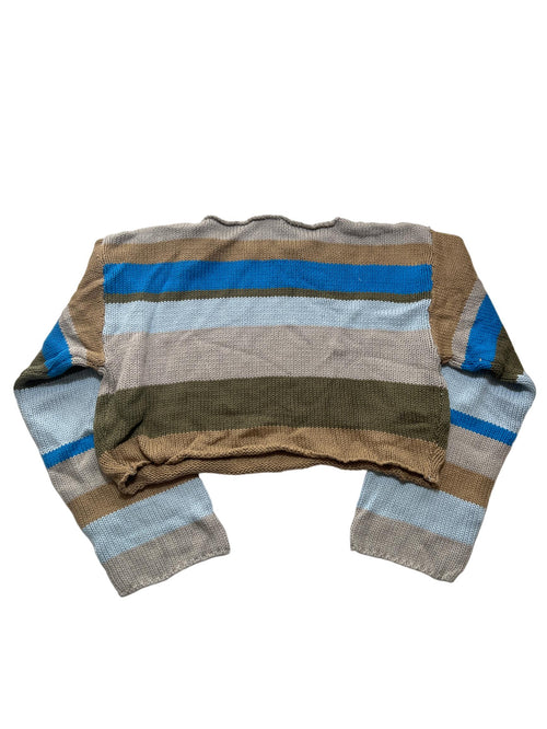 Grey Bandit - Multi Striped Knit Sweater - New With Tags