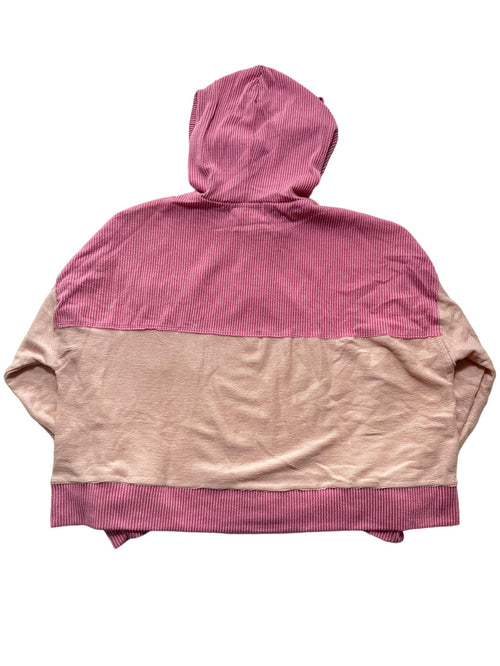 Bucket List- Pink Color Block Hoodie