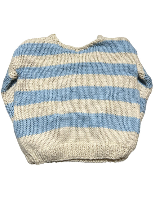 Beginning Boutique- Blue Striped "Delvey" Sweater - New With Tags