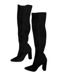 Everley - Black Knee High Boots