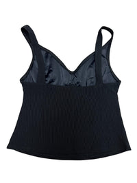 Lands End - Black Ribbed Tank Top