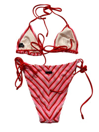 Triangl - Pink Striped Bikini