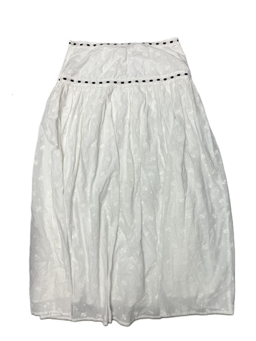 Majorelle- White Lace Maxi Skirt