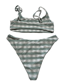 Sun Bleached - Green Checkered Bikini