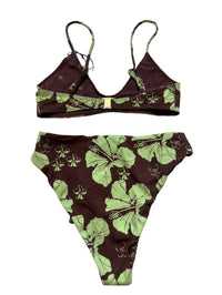 Leni Swims - Green Floral Bikini - NEW WITH TAGS