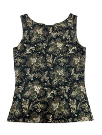 Majora - Black Floral Tank Top