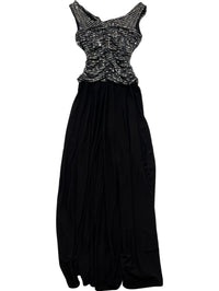 R&M Richards - Black Sparkle Maxi Dress