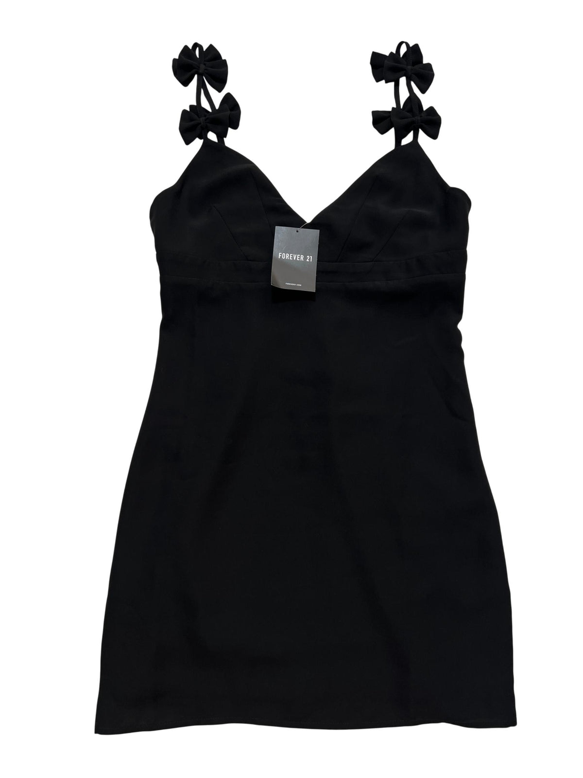 Forever 21 - Black Bow Detail Mini Dress - New With Tags