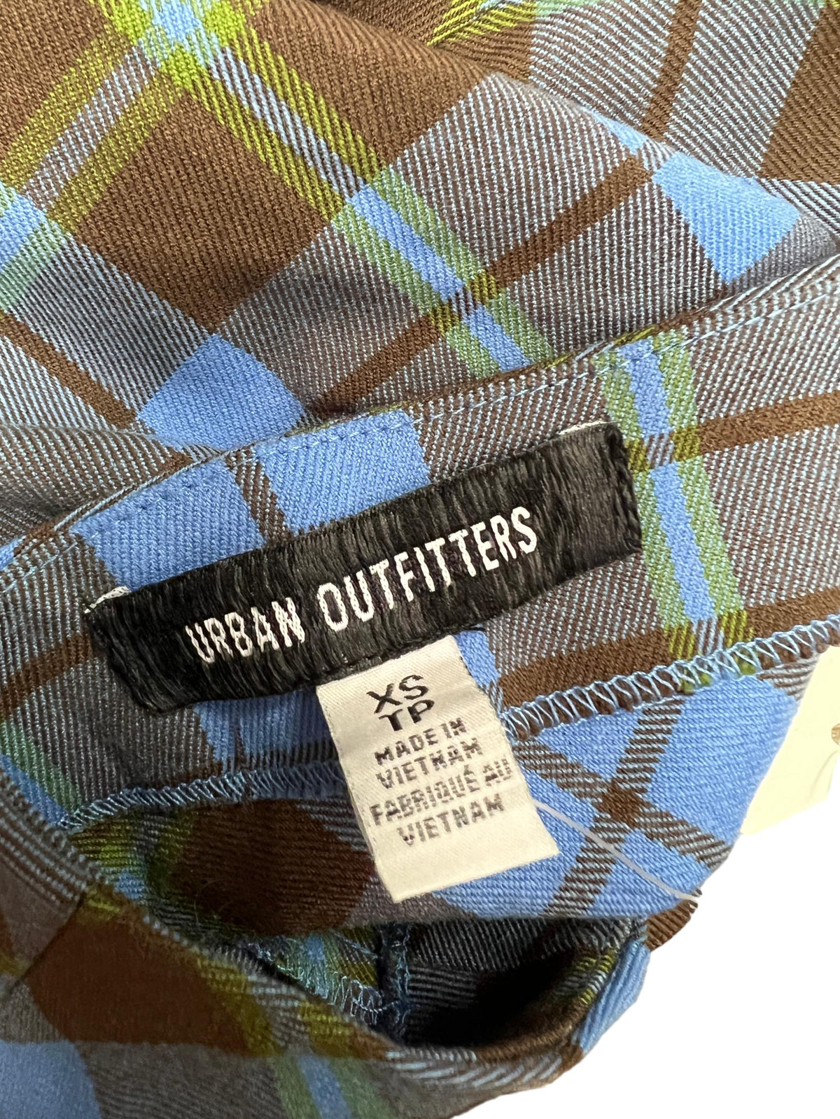 Urban Outfitters - Blue Plaid Mini Skirt - New With Tags