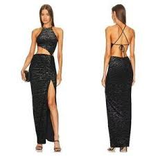 Michael Costello X Revolve - Black Cut Out Midi Dress - Size XS (New With Tags)