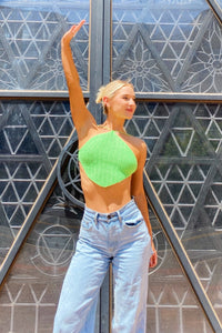 Sun Kissed Lime Crochet Tank - FINAL SALE