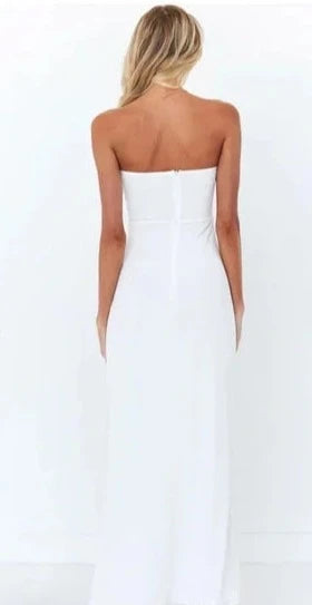 Beginning Boutique- White "Kahea" Corset Maxi Dress NEW WITH TAGS FINAL SALE