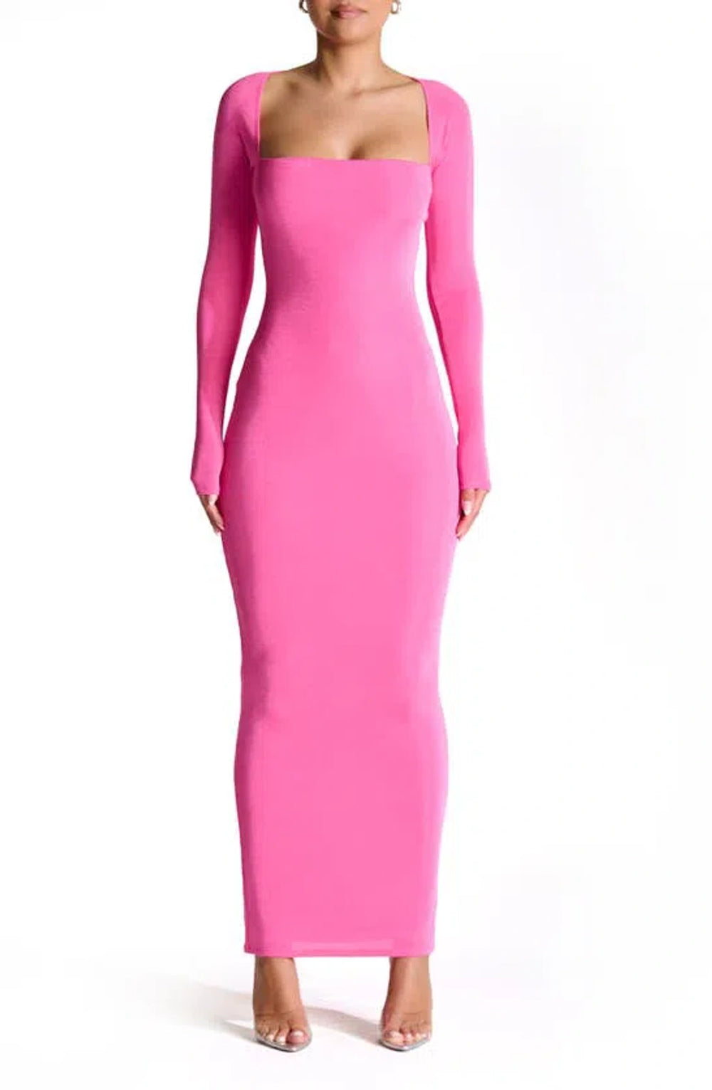 Naked Wardrobe Hot Pink Bolero Maxi Dress (New With Tags) – DETOURE