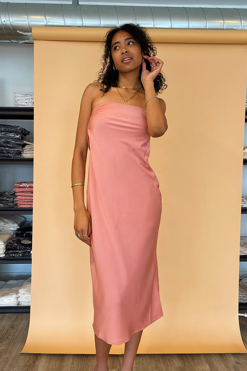 Making Me Blush Midi Dress - FINAL SALE