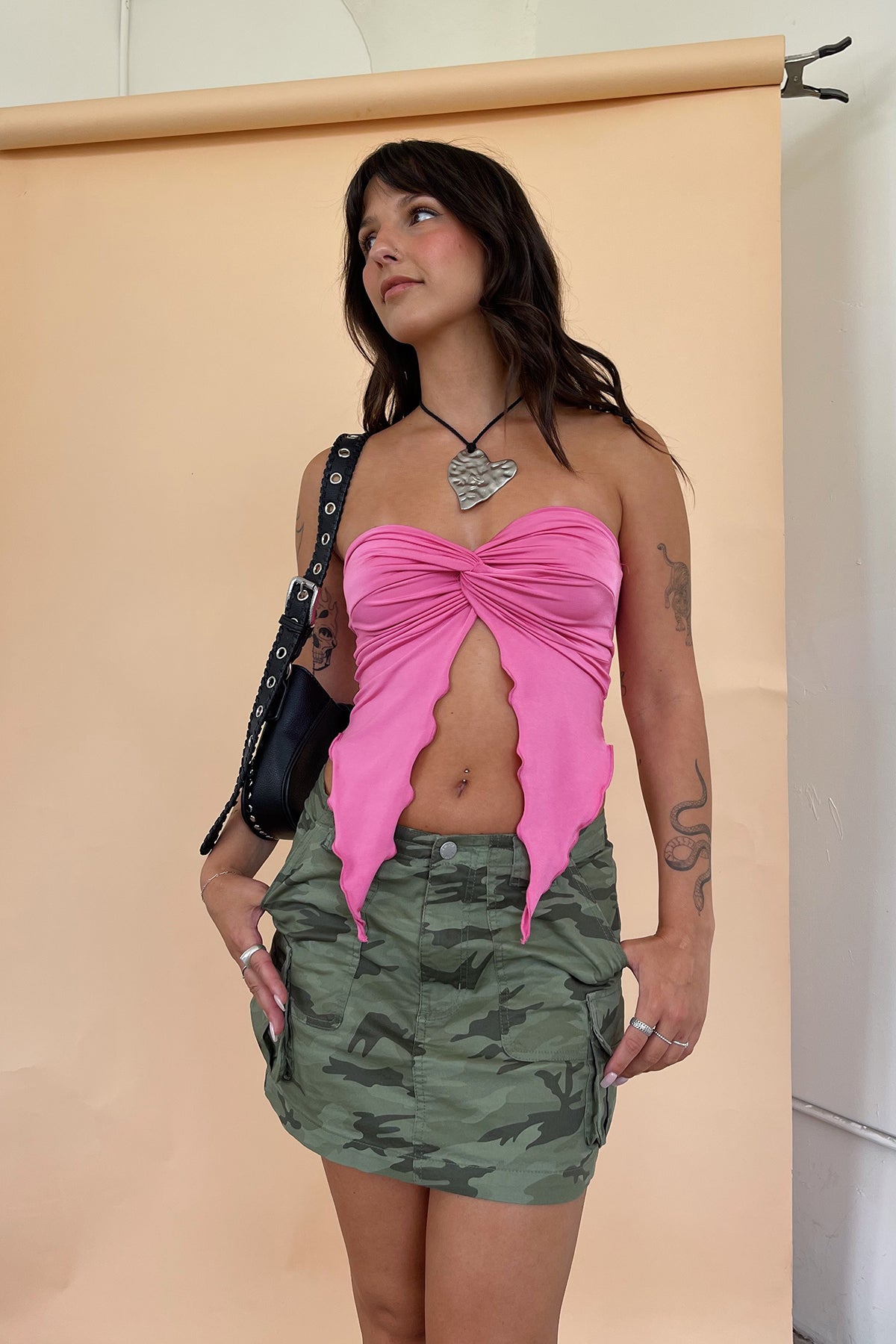 Good Vibrations Pink Fairy Cut Tube Top - FINAL SALE