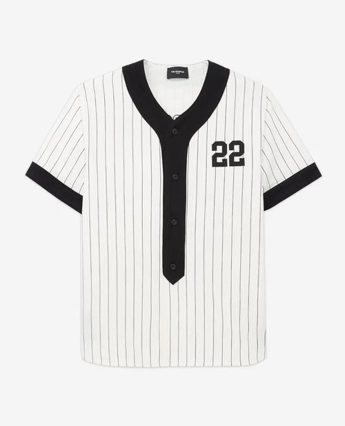The Kooples- White Baseball Style Top - Size M (Gently Used)