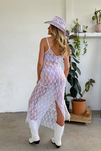 Shine Bright White Lace and Sequin Maxi Dress - FINAL SALE