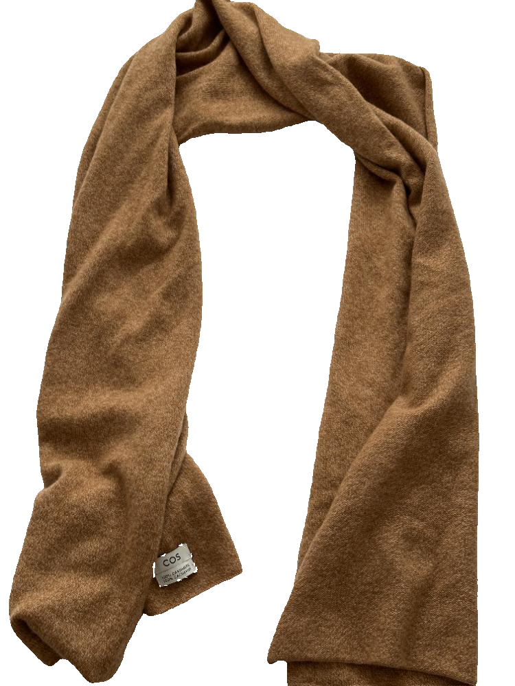 COS Tan Cashmere Scarf