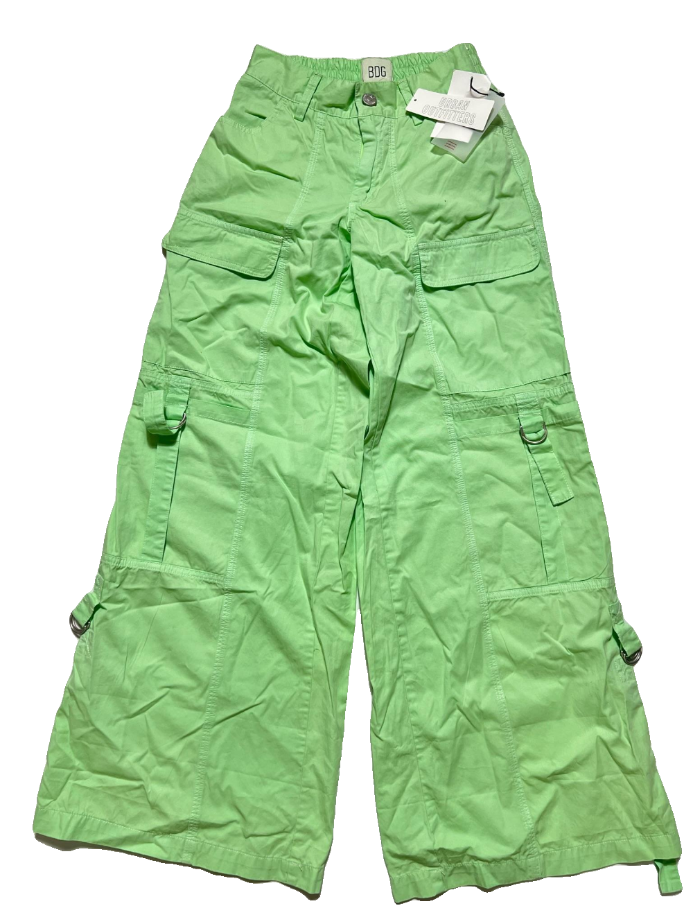 BDG - Neon Green Cargo New with Tags!