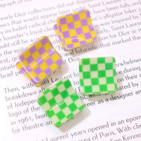 Checkered Baby Clip Set FINAL SALE