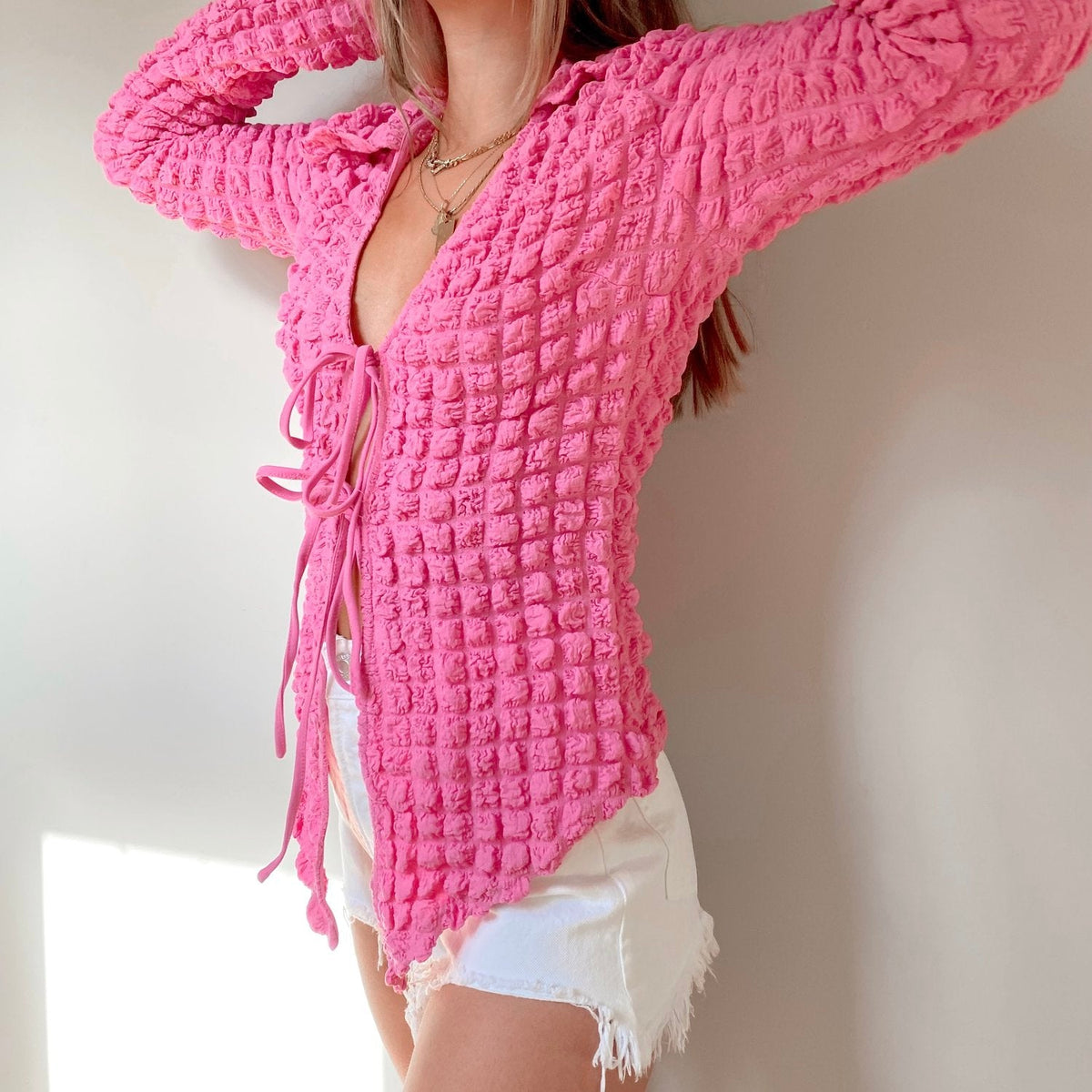 Kim Pink Bubble Long Sleeve FINAL SALE