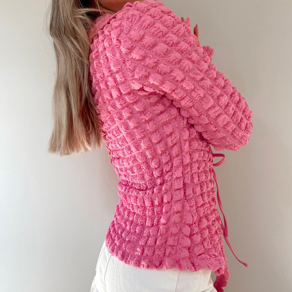 Kim Pink Bubble Long Sleeve FINAL SALE