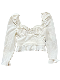 Majorelle - White Fitted Top