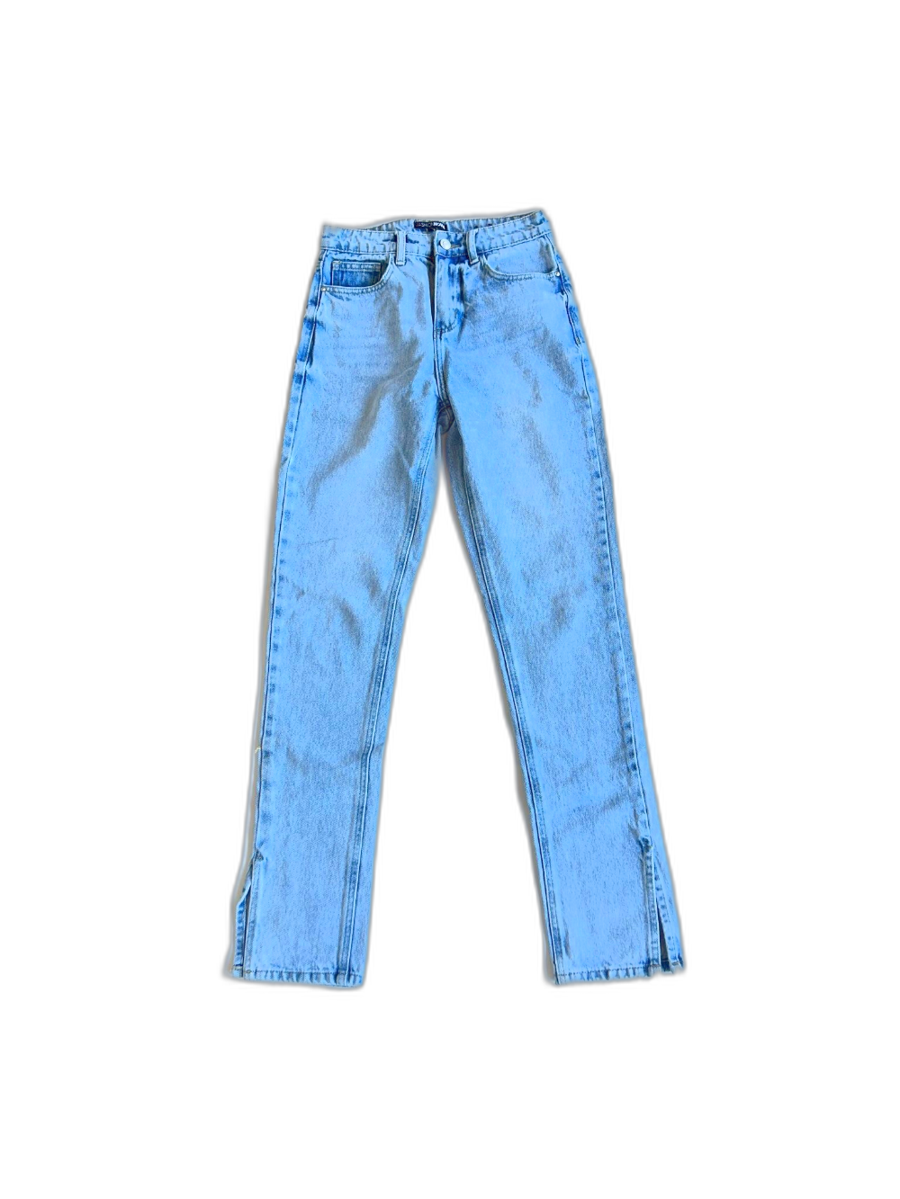Fashion Nova- Light Washed Blue Straight Leg Jeans