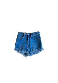 Zara - Blue Denim Shorts