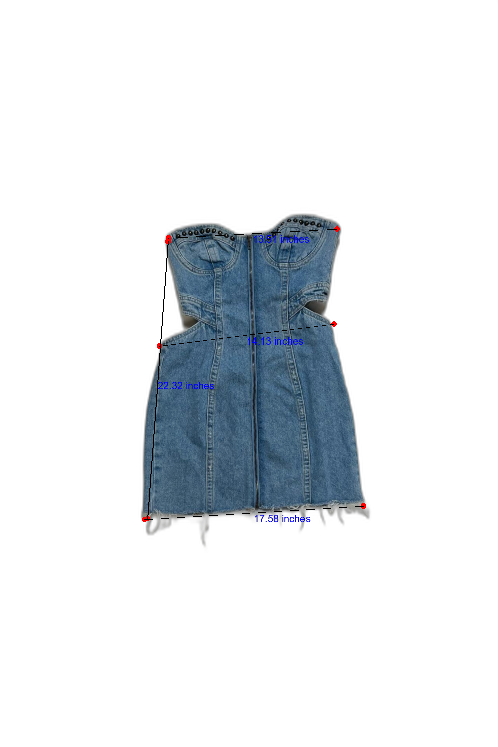 Dundas x Revolve - Blue Denim Mini Dress