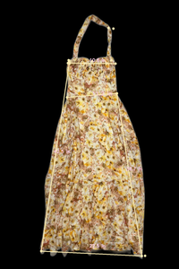 Astr - Yellow Floral Halter Dress