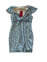 Beginning Boutique - Blue "Letitia" Floral Mini Dress NEW WITH TAGS!