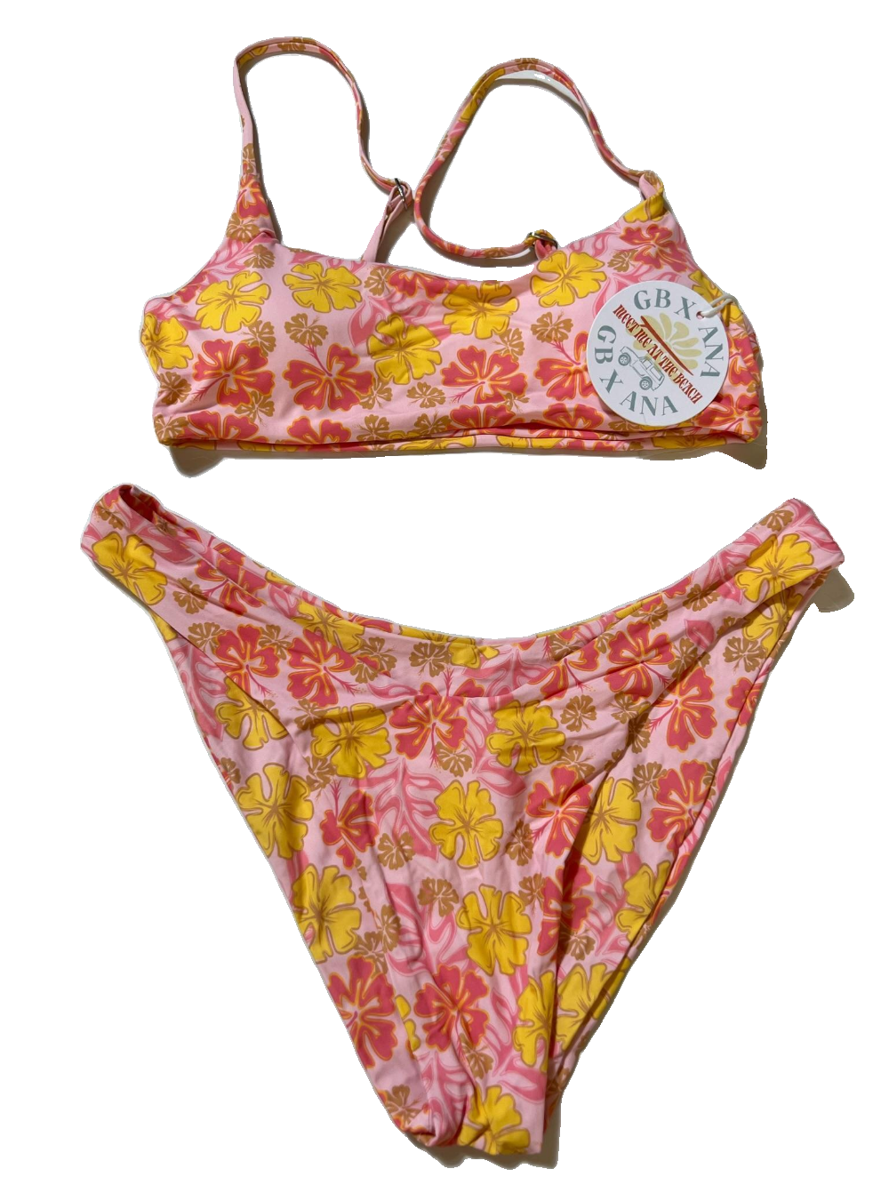Grey Bandit x ANA- Pink Floral Bikini NEW WITH TAGS