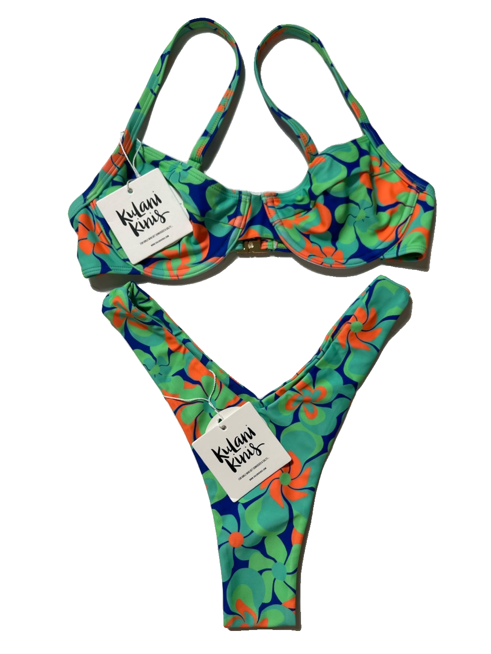 Kulani Kinis- Green Multicolor Bikini