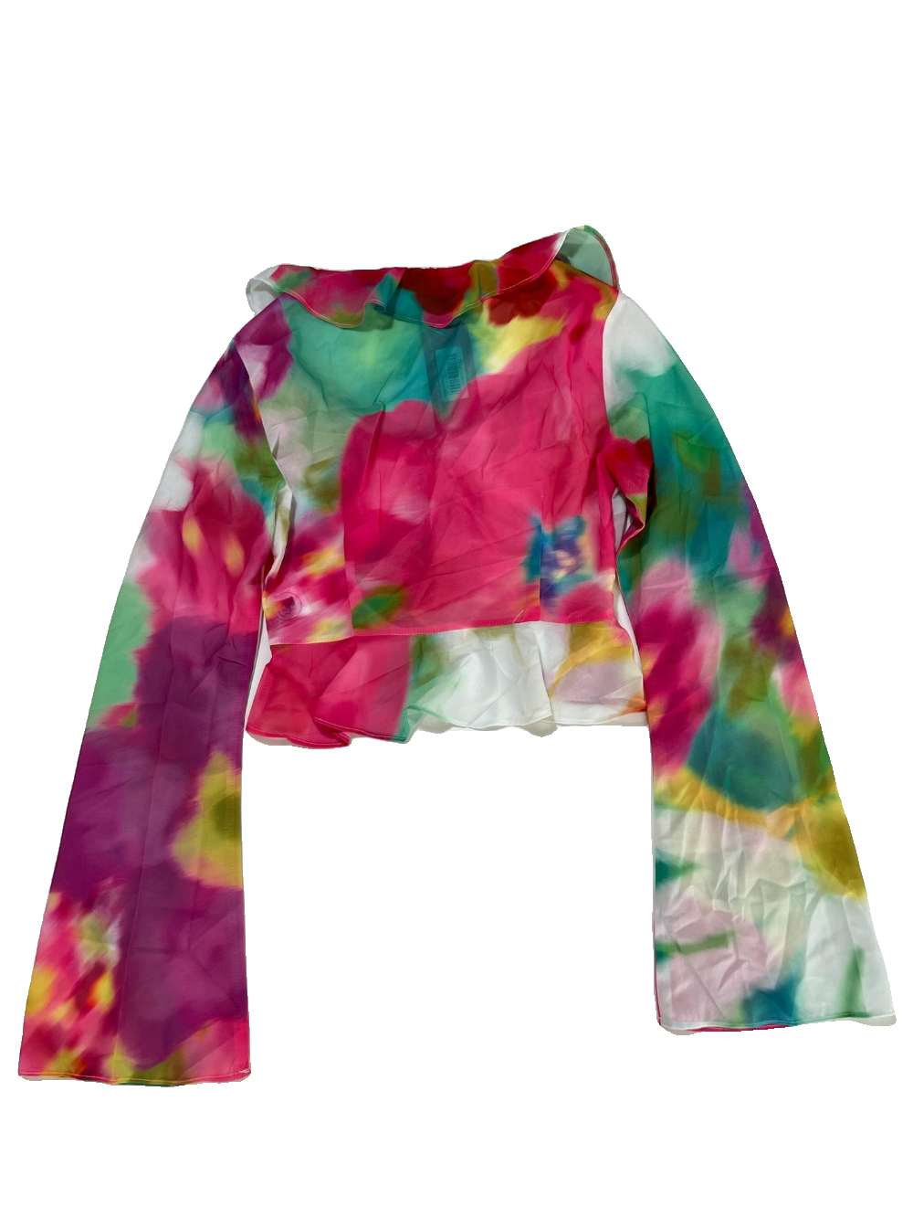 Beginning Boutique- Multicolor "Kazan Floral Frill" Top NEW WITH TAGS
