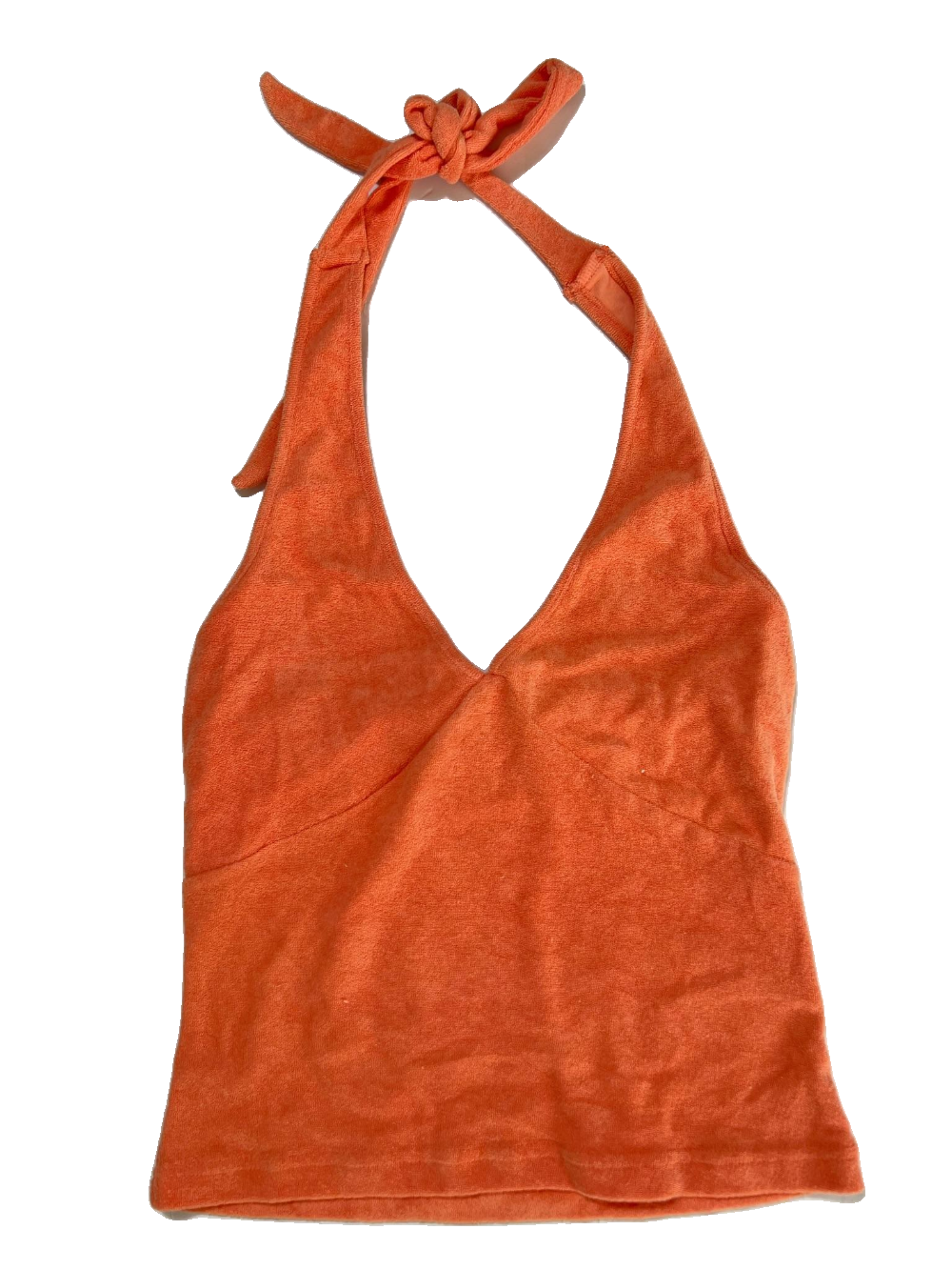 The Wolf Gang- Orange Halter Crop Top