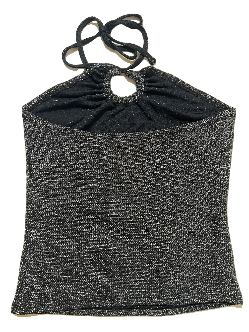 Oak+Fort- Black Halter Crop Top NEW WITH TAGS
