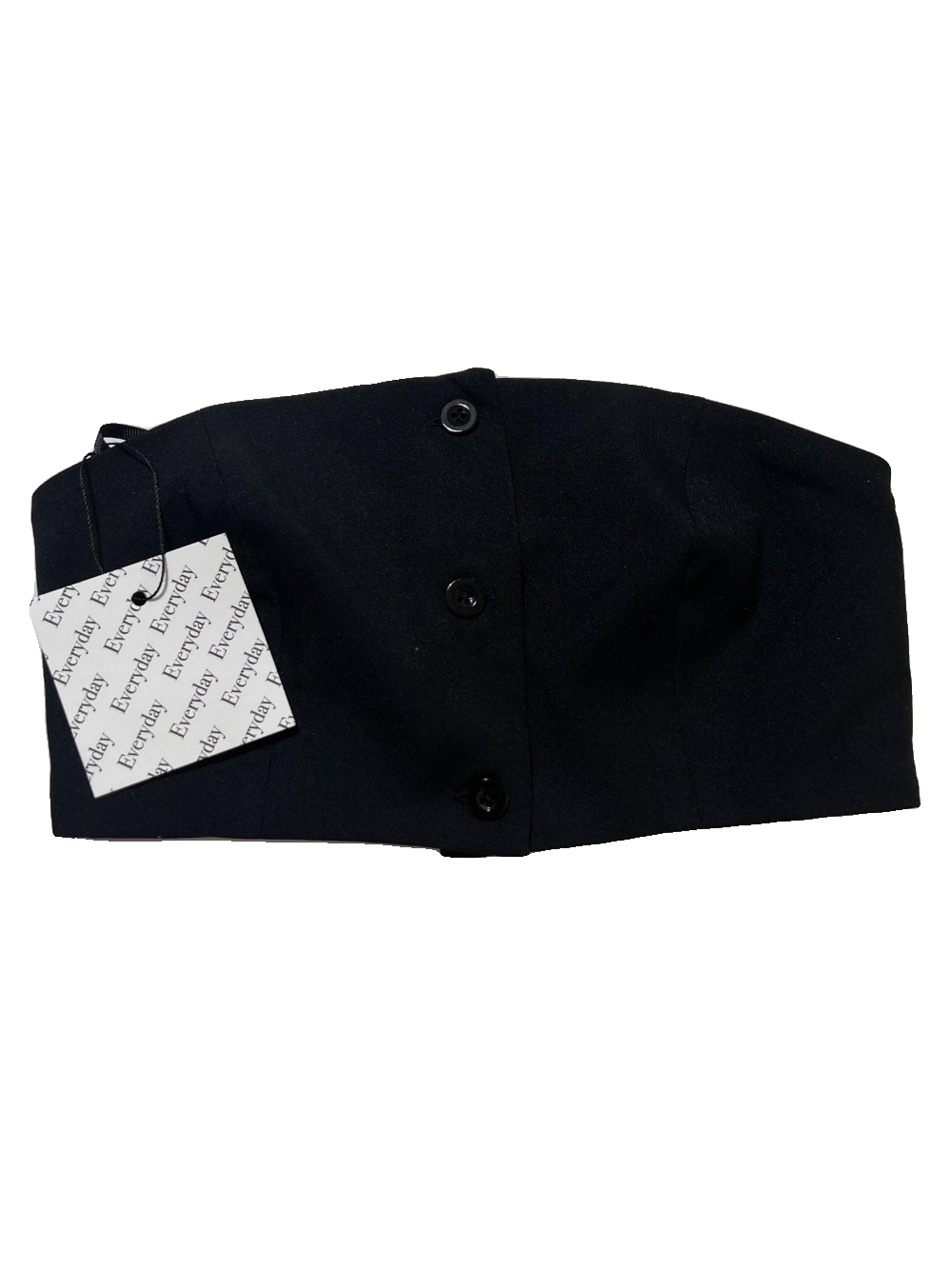 Everyday- Black "Vest Style" Crop Top NEW WITH TAGS