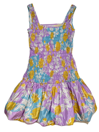 Cynthia Rowley- Purple Floral Bubble Mini Dress