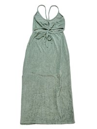 WAYF- Green Terrycloth Maxi Dress